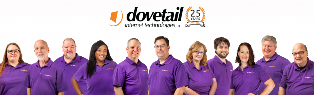 Dovetail Team with 25th Anniversary Logo