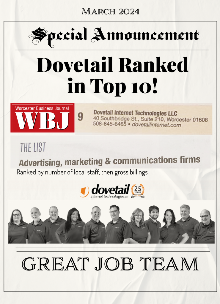 Dovetail in the local newspaper. Great Job Team!